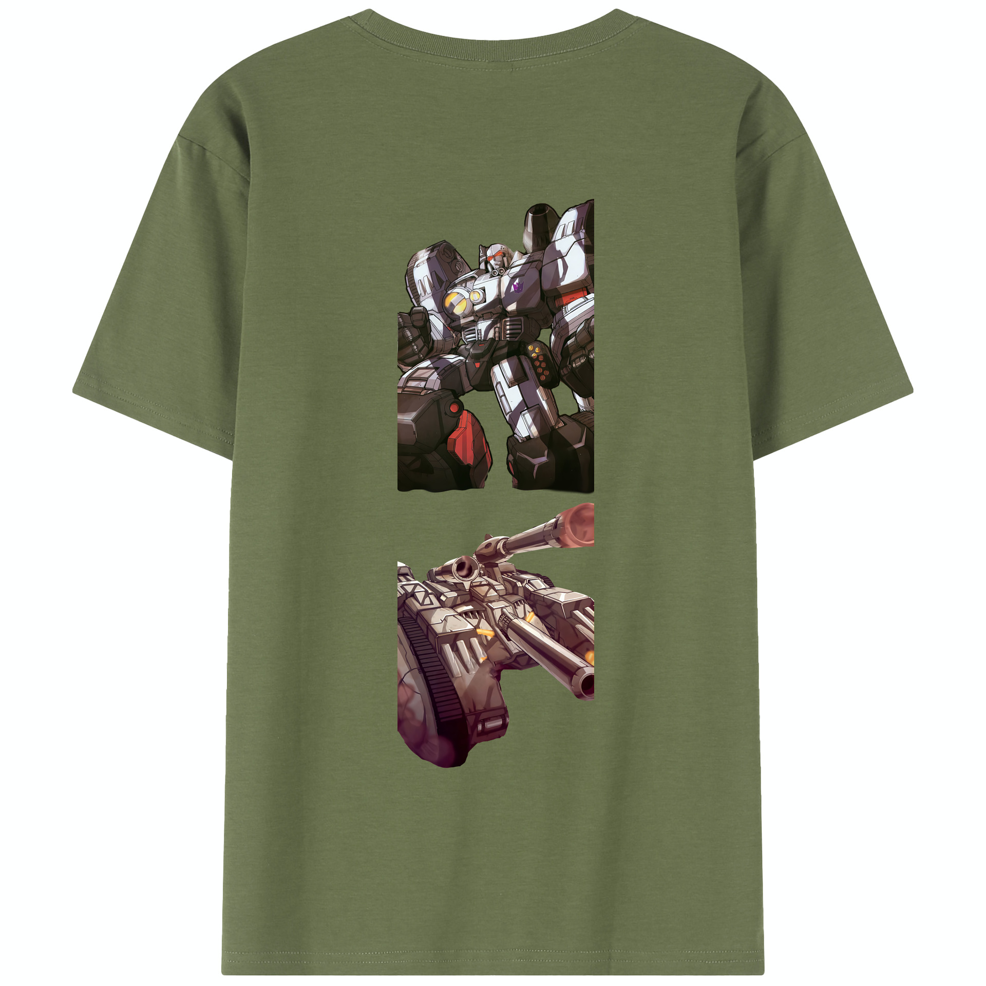 （画像用） Transformers トランスフォーマー 綿100％半袖Tシャツ（背面プリント）
